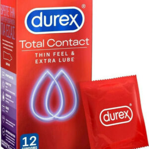 Durex Total Contact Thin Feel & Extra Lube 12τμχ