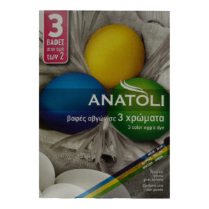ANATOLI ΒΑΦΗ ΑΥΓΩΝ ΜΠΛΕ ΚΙΤΡΙΝΟ ΠΡΑΣΙΝΟ 3x3gr