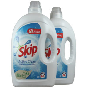 Skip Core Clean Υγρό Απορρυπαντικό Ρούχων 2x60 Μεζούρες