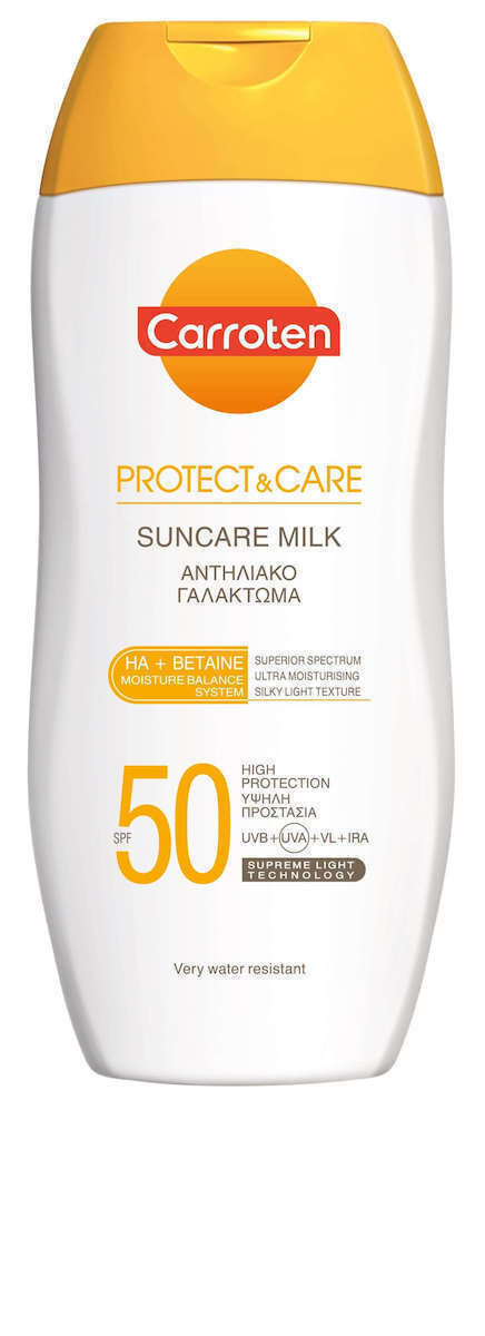 20230420215512_8fd1c66b Carroten Protect & Care Αδιάβροχη Αντηλιακή Κρέμα Προσώπου και Σώματος SPF50 200ml - Image 1