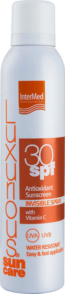 20230707104825_447494e2 Intermed Antioxidant Sunscreen Invisible Water Αδιάβροχη Αντηλιακή Λοσιόν για το Σώμα SPF30 σε Spray 200ml - Image 1