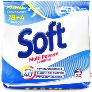 Soft Blue Oxygen Απορρυπαντικό Ρούχων σε Σκόνη 22 Μεζούρες