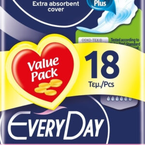 Every Day Hyperdry Super Ultra Plus Σερβιέτες με Φτερά για Αυξημένη Ροή 6 Σταγόνες 18τμχ