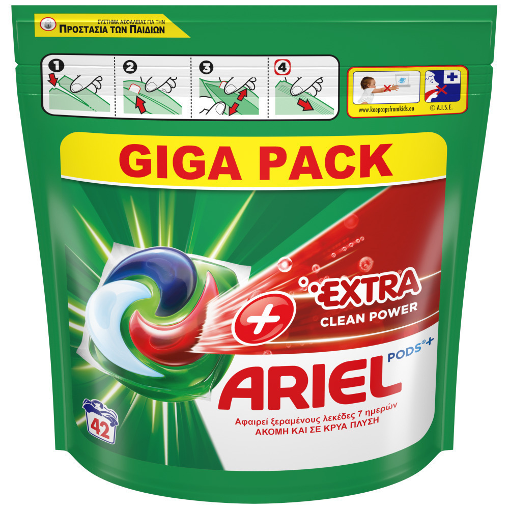 20231010150401_aaff1f2c Κάψουλες Πλυντηρίου Ρούχων All In 1 Extra Clean Ariel (42μεζ) - Image 1