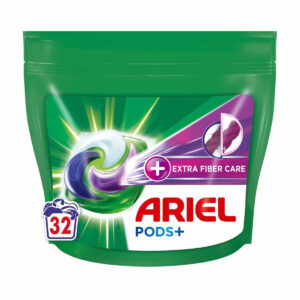 Κάψουλες Πλυντηρίου Ρούχων All In 1 Fiber Care Ariel (32μεζ)
