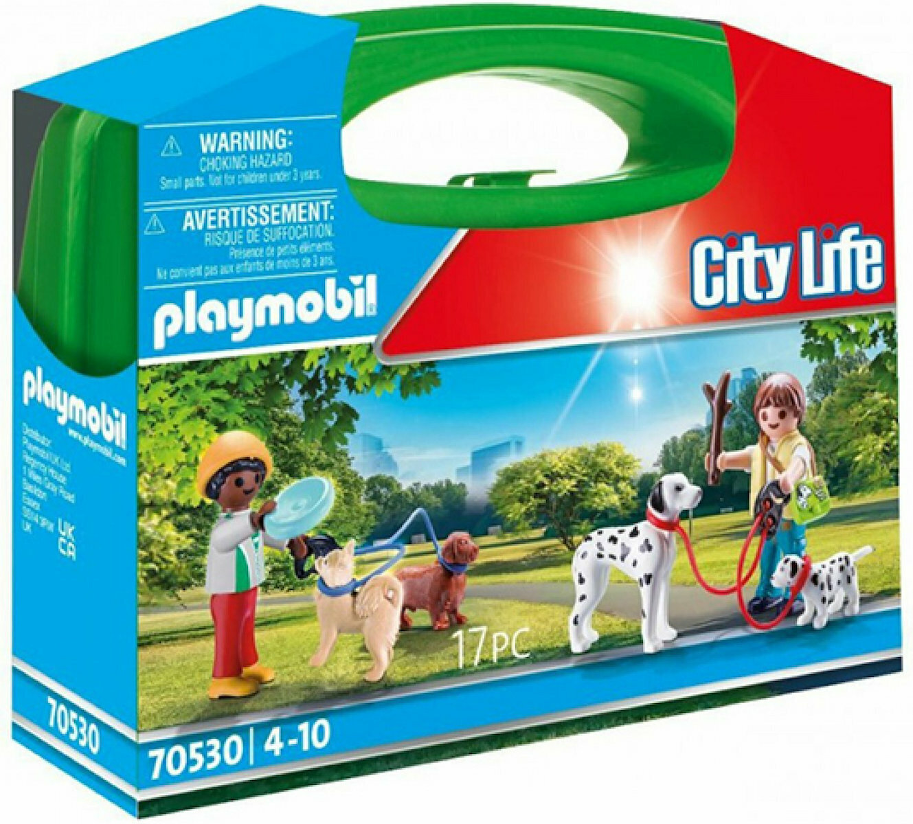 20231201133107_f9fa6139 Playmobil City Life Βαλιτσάκι Βόλτα με Σκυλάκια για 4-10 ετών 70530 - Image 1
