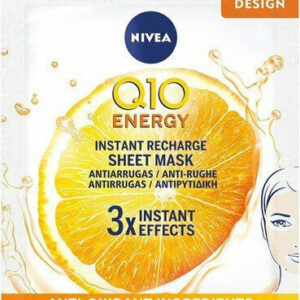 Nivea Μάσκα Προσώπου 3τμχ Q10 Energy Instant Recharge Sheet Mask
