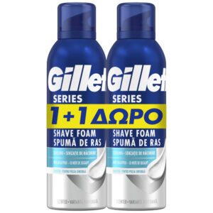 Gillette Series Cooling Αφρός Ξυρίσματος 2 x 200ml
