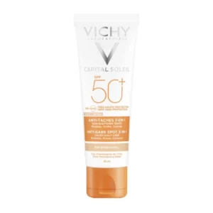 Vichy Capital Soleil Anti-Dark Spot Tinted 3-in-1 Αδιάβροχη Αντηλιακή Κρέμα Προσώπου SPF50 με Χρώμα 50ml