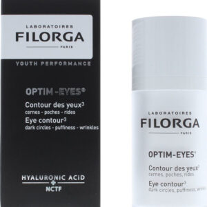 Filorga Optim Eyes Ενυδατική & Αντιγηραντική Κρέμα Ματιών κατά των Μαύρων Κύκλων με Υαλουρονικό Οξύ 15ml