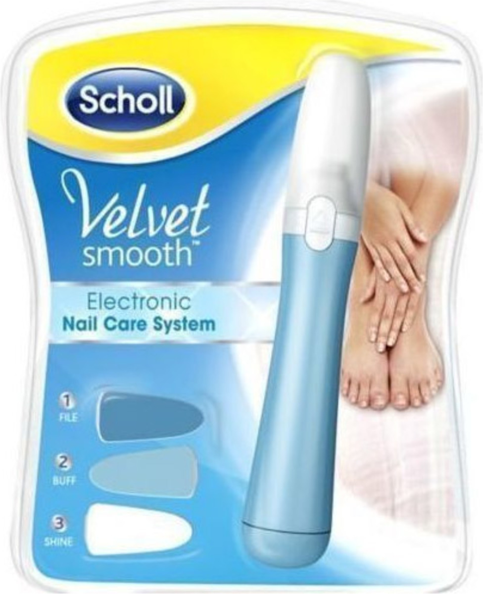 20221027095535_scholl_velvet_smooth_electronic_nail_care_system_ilektriki_lima_podion Scholl Ηλεκτρική Λίμα για Νύχια και Σκληρά Σημεία Velvet Smooth - Image 1