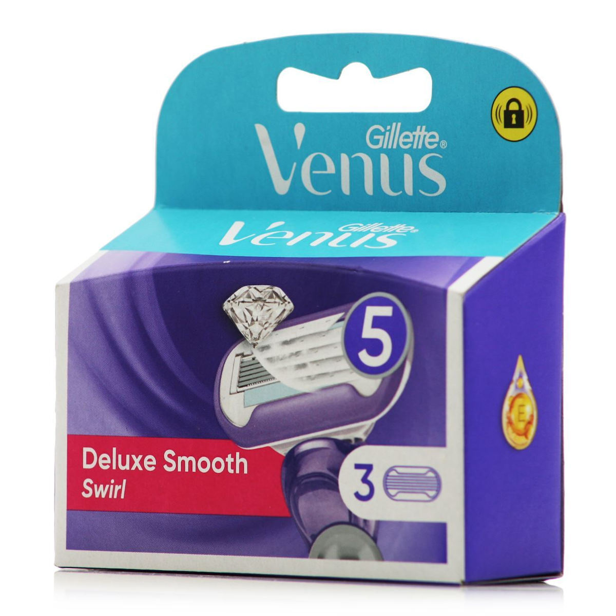 Gillette Deluxe Smooth Swirl Ανταλλακτικές Κεφαλές με 5 Λεπίδες 3τμχ - Image 1