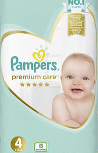 Pampers Premium Care Πάνες με Αυτοκόλλητο No. 4 για 9-14kg 52τμχ