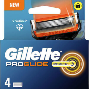 Gillette Fusion Proglide Power Ανταλλακτικές Κεφαλές 4τμχ