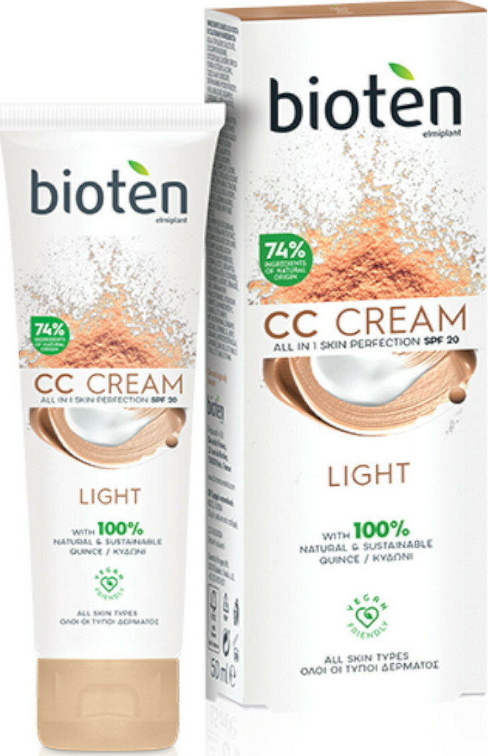 20201026155838_bioten_skin_repair_spf20_cc_cream_light_50ml Bioten Skin Repair CC Κρέμα Προσώπου Ημέρας με SPF20 για Ενυδάτωση, Αντιγήρανση & Πανάδες 50ml - Image 1