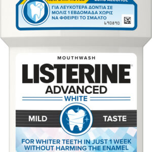 Listerine Advanced White Mild Taste Στοματικό Διάλυμα για Λεύκανση 500ml
