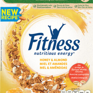Nestle Νιφάδες Fitness Honey & Almond Ολικής Άλεσης 355gr