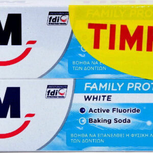 AIM Family Protection White Οδοντόκρεμα για Λεύκανση 2x75ml