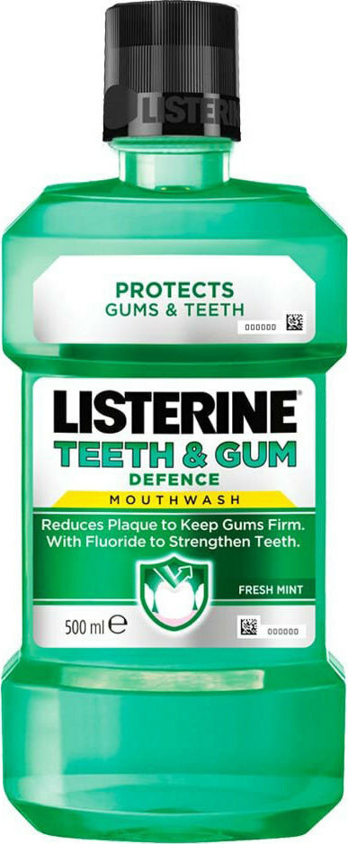 Listerine Teeth & Gum Defence Στοματικό Διάλυμα κατά της Πλάκας 500ml - Image 1