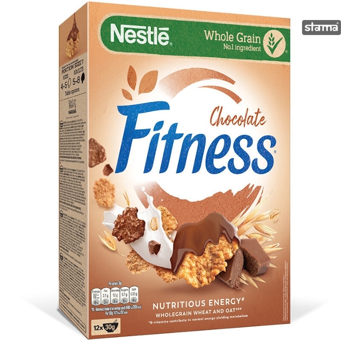 NESTLEFITNESSCHOCOLATE375g Nestle Νιφάδες Fitness Chocolate Ολικής Άλεσης 375gr - Image 1
