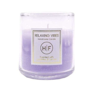HF Αρωματικό Κερί σε Βάζο Relaxing Vibes Λεβάντα και Λεμόνι 250gr