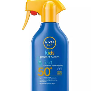 Nivea Αδιάβροχο Παιδικό Αντηλιακό Spray Sun Kids Protect & Care για Πρόσωπο & Σώμα SPF50+ 270ml
