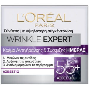 L'Oreal Paris Wrinkle Expert 55+ Calcium Κρέμα Προσώπου Ημέρας για Αντιγήρανση & Σύσφιξη 50ml