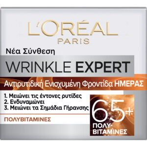 L'Oreal Paris Wrinkle Expert 65+ Κρέμα Προσώπου Ημέρας για Ενυδάτωση, Αντιγήρανση & Ατέλειες 50ml