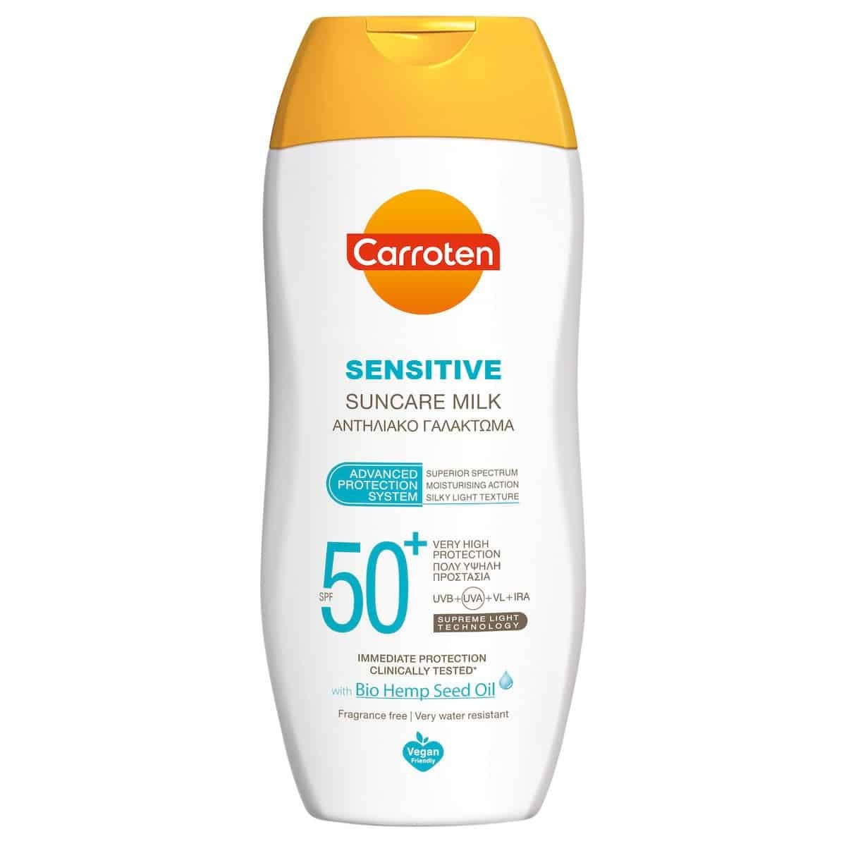 Carroten Sensitive 4d Αντηλιακό Γαλάκτωμα Για Το Σώμα Spf50 200ml - Image 1