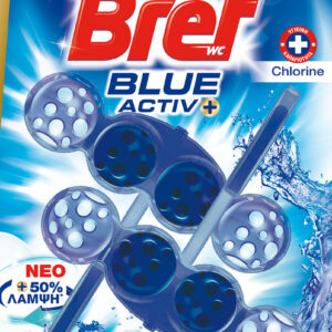 Bref Blue Activ+ Block Λεκάνης με Άρωμα Chlorine 2x50gr