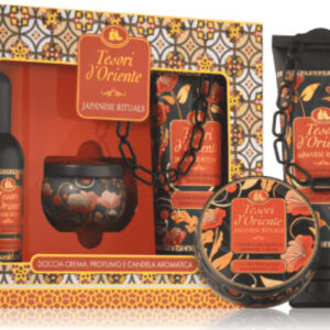 Tesori d'Oriente Japanese Rituals Box Gift Set Eau De Toilette 100ml, Candle 109g & Shower Cream 250m