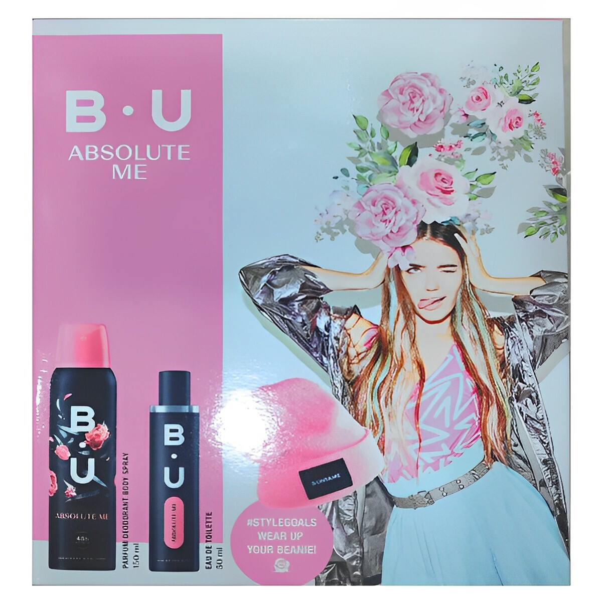 B.U. Absolute Me Eau de Toilette 50ml, Deodorant Spray 150ml & Gift Beanie - Image 1