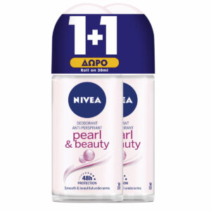 Nivea Pearl & Beauty Anti-perspirant Αποσμητικό 48h σε Roll-On 2x50ml