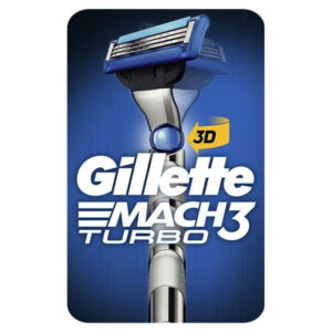 Gillette Mach 3 Turbo 3D Ξυραφάκι με Ανταλλακτική Κεφαλή 3 Λεπίδων και Λιπαντική Ταινία