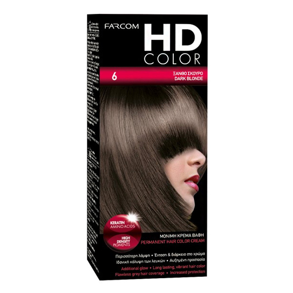 Farcom HD Color 6 Ξανθό Σκούρο 60ml - Image 1