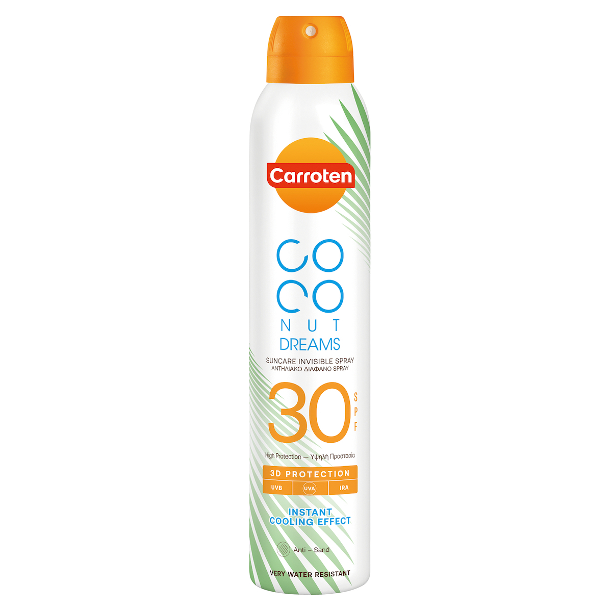 Carroten Coconut Dreams Αδιάβροχο Αντηλιακό για το Σώμα SPF30 σε Spray 200ml - Image 1