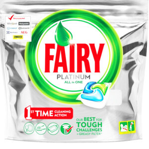 Fairy Platinum All In One 25 Κάψουλες Πλυντηρίου Πιάτων με Άρωμα Λεμόνι