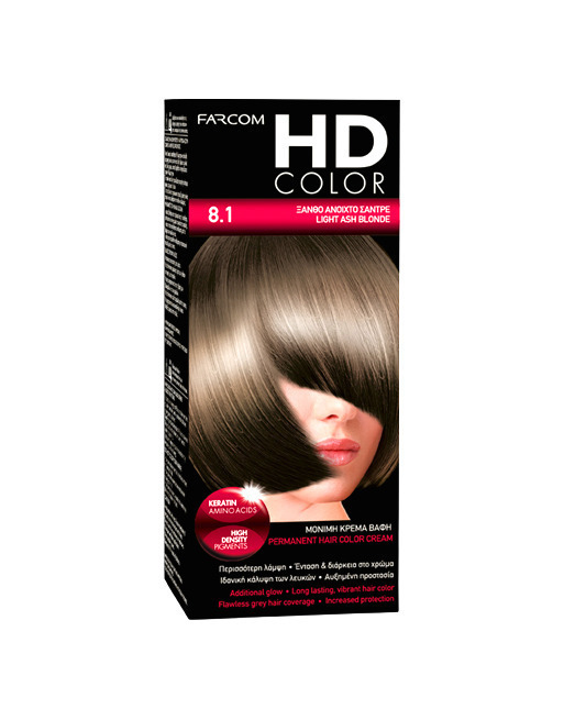 Farcom HD Color 8.1 Light Ash Blonde 60ml - Image 1