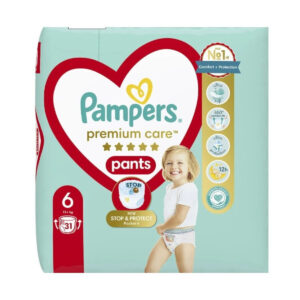 Pampers Premium Care Pants Πάνες Βρακάκι No. 6 για 15+kg 31τμχ
