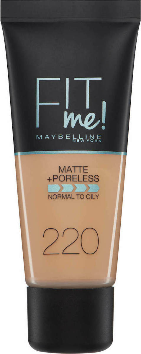 20211105091644_maybelline_fit_me_matte_poreless_foundation_220_natural_beige_30ml Maybelline Fit Me Matte + Poreless Liquid Make Up 220 Natural Beige 30ml - Image 1