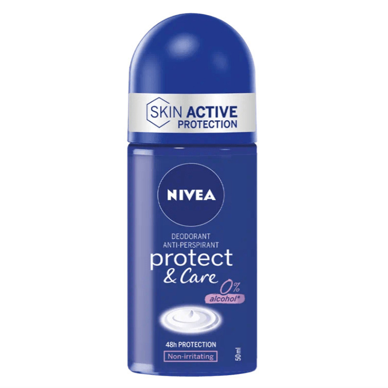 20230220114045_nivea_protect_care_0_alcohol_aposmitiko_48h_se_roll_on_50ml Nivea Protect & Care 0% Alcohol Αποσμητικό 48h σε Roll-On 50ml - Image 1