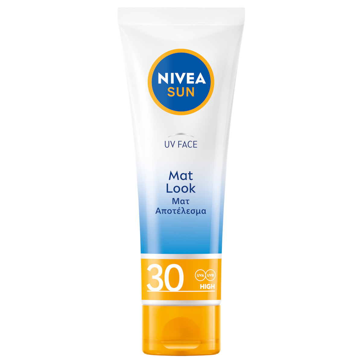 Nivea Sun UV Cream Mat Look Αδιάβροχη Αντηλιακή Κρέμα Προσώπου SPF30 50ml - Image 1