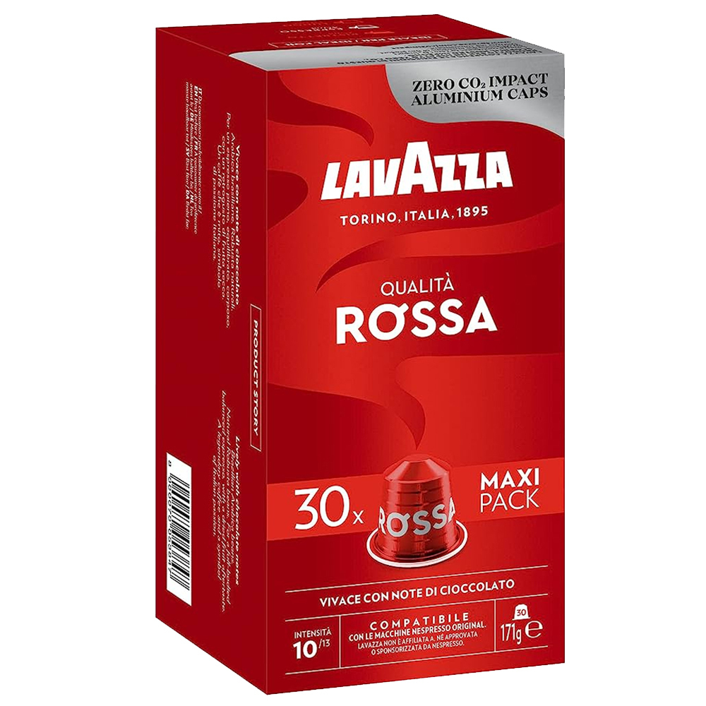 Lavazza Κάψουλες Espresso Qualita Rossa Συμβατές με Μηχανή Nespresso 30caps - Image 1