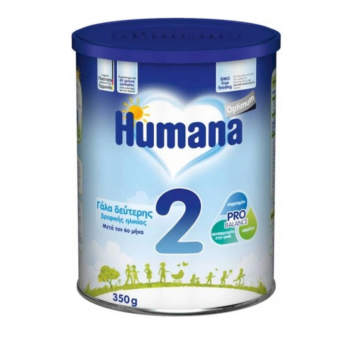 Humana Γάλα σε Σκόνη Optimum 2 Pro Balance για 6m+ 350gr - Image 1