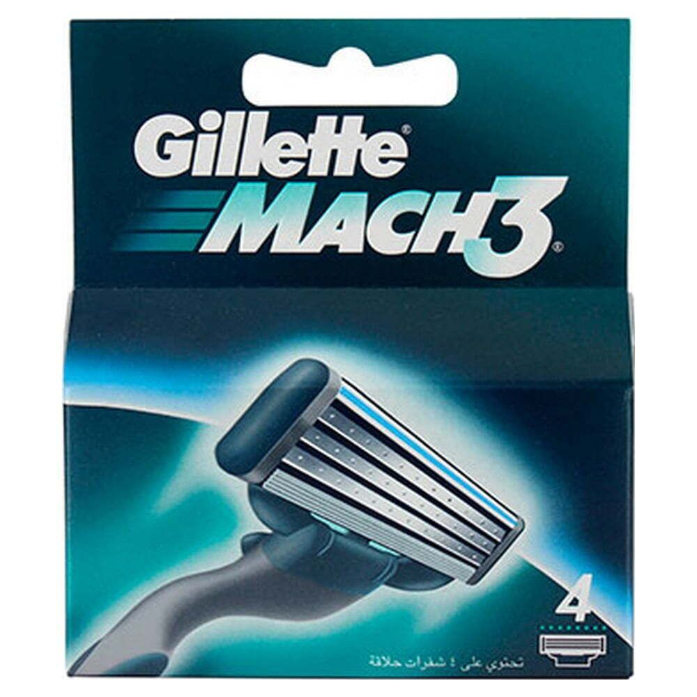 20231208110713_gillette_mach3_antallaktikes_kefales_me_3_lepides_lipantiki_tainia_4tmch Gillette Mach3 Ανταλλακτικές Κεφαλές με 3 Λεπίδες & Λιπαντική Ταινία 4τμχ - Image 1