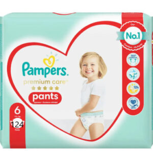 Pampers Premium Care Premium Care Pants Πάνες Βρακάκι No. 6 για 15+kg 124τμχ