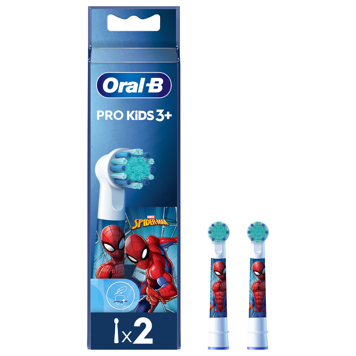 Oral-B Ανταλλακτικό για Ηλεκτρική Οδοντόβουρτσα Spiderman για 3+ 2τμχ - Image 1