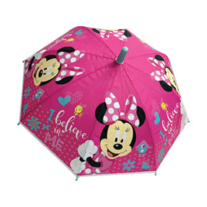 Chanos Παιδική Ομπρέλα Μπαστούνι Minnie Ροζ