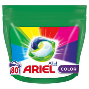 Ariel All-in-1 Απορρυπαντικό για Χρωματιστά Ρούχα 80 Μεζούρες