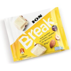 ΙΟΝ BREAK ΣΟΚΟΛΑΤΑ 85g ΛΕΥΚΗ ΣΤΑΦΙΔΑ *